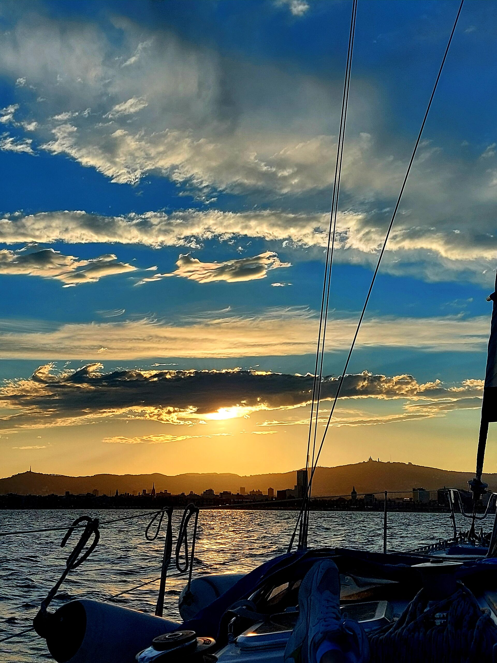 Barcelona private sailing sunset