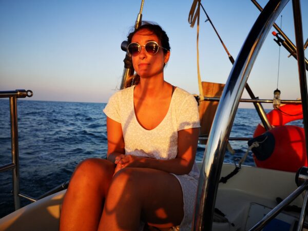 Cool sailing sunset